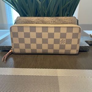 Louis Vuitton Clemence Damier Azur Wallet